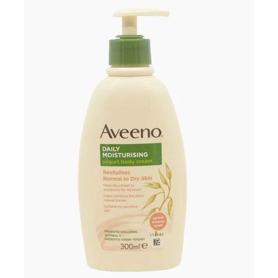 Aveeno Daily Moisturising Yogurt Body Cream With Apricot & Honey Scent 300ml