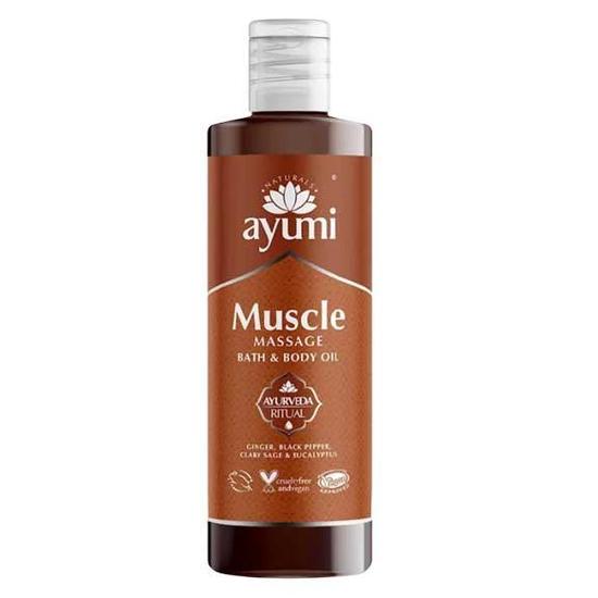 Ayumi Muscle Massage Bath & Body Oil 250ml