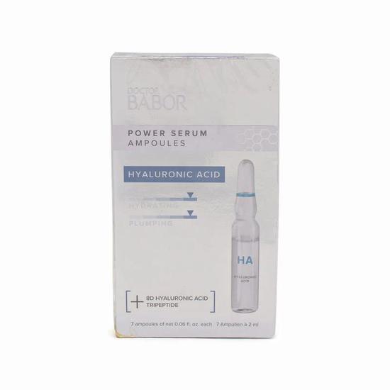 BABOR Power Serum Hyaluronic Acid Ampoule Concentrates 7 x 2ml (Imperfect Box)
