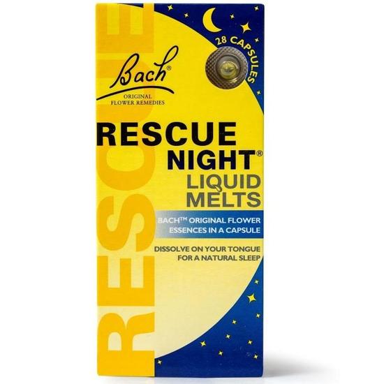 Bach Rescue Night Liquid Melts Capsules 28 Capsules