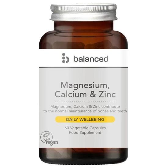 Balanced Magnesium Calcium & Zinc Capsules 60 Capsules