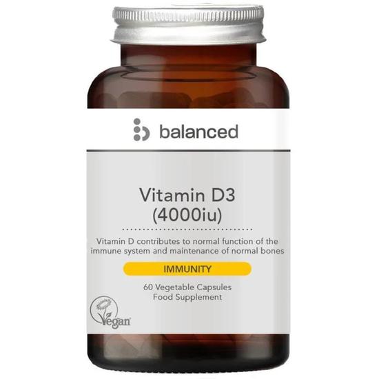 Balanced Vitamin D3 4000iu Capsules 60 Capsules