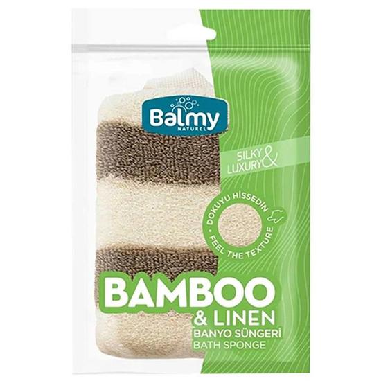 Balmy Naturel Bamboo & Linen Bath Mitt