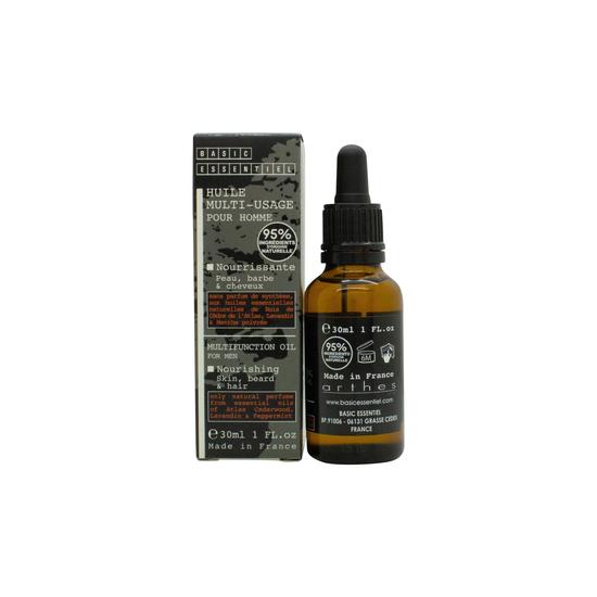 Basic Essentiel Multifunction For Men Nourishing Skin Beard & Hair Oil