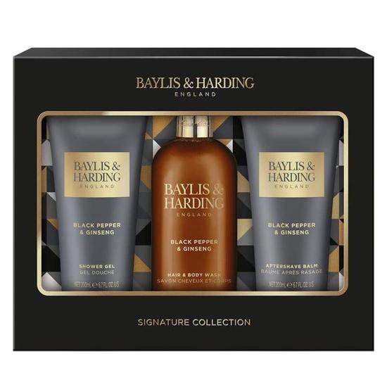 Baylis & Harding Black Pepper & Ginseng Bathing Trio Gift Set