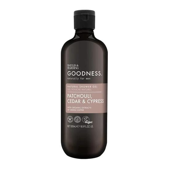 Baylis & Harding Goodness Men's Patchouli, Cedar & Cypress Natural Shower Gel 500ml