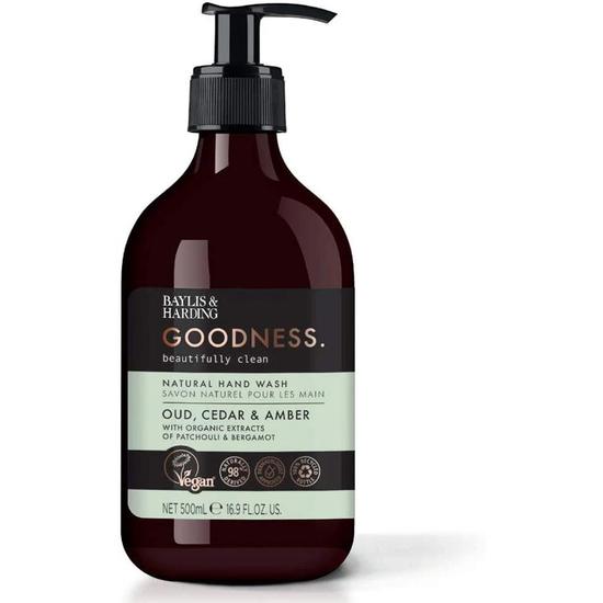 Baylis & Harding Goodness Oud, Cedar & Amber Hand Wash 500ml