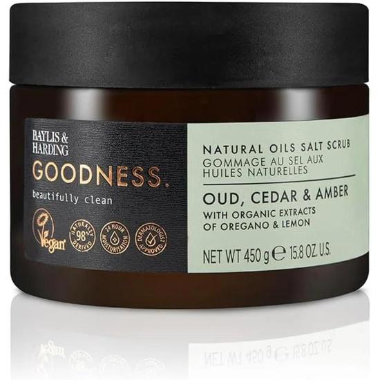 Baylis & Harding Goodness Oud Natural Oil Salt Scrub 450g