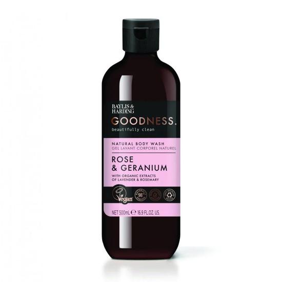 Baylis & Harding Goodness Rose & Geranium Body Wash 500ml