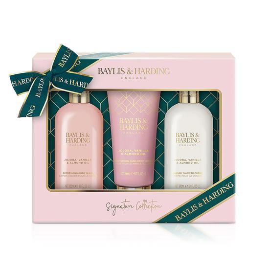 Baylis & Harding Jojoba, Vanilla & Almond Oil Luxury Body Care Trio Gift Set