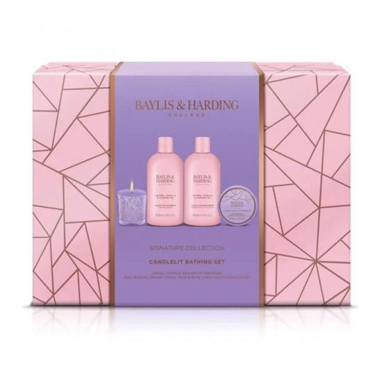 Baylis & Harding Jojoba, Vanilla & Almond Oil Luxury Candlelit Bathing Gift Set