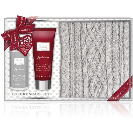 Baylis & Harding La Maison Fig & Cassis Luxury Scarf Set Gift Set