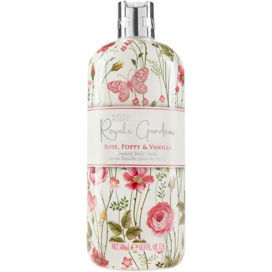 Baylis & Harding Royale Garden Rose Poppy & Vanilla Body Wash 500ml