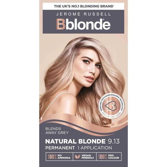 Bblonde Permanent Hair Colour 9.13 Natural Blonde 1 Application