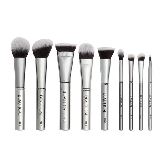 BEAUTICAL METAL GLAM Makeup Brush Set