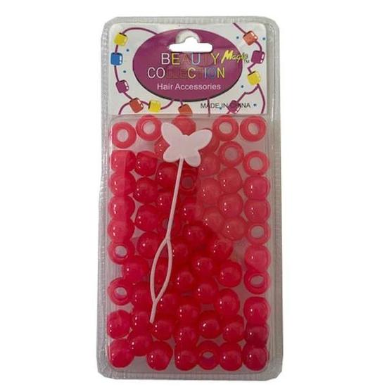 Beauty Collection Magic Hair Beads Pink 70HPIN Small / Pink