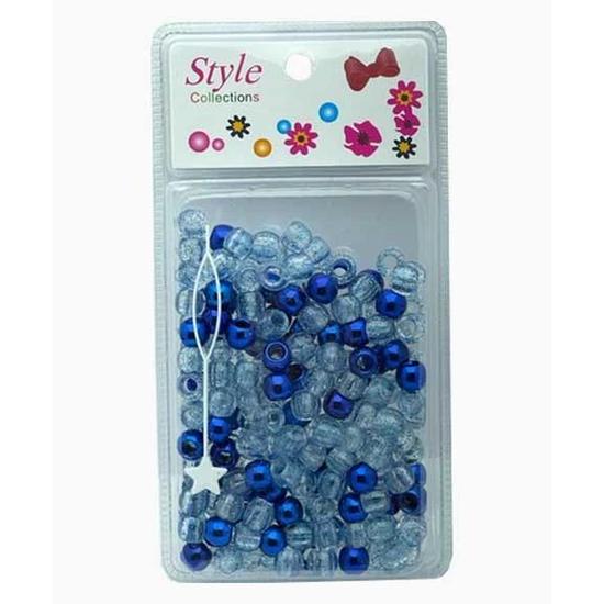 Beauty Collection Style Collection Hair Beads BD008 Blue Large