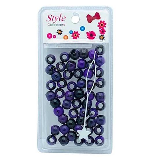 Beauty Collection Style Collection Pattern Beads BD012 Black And Purple