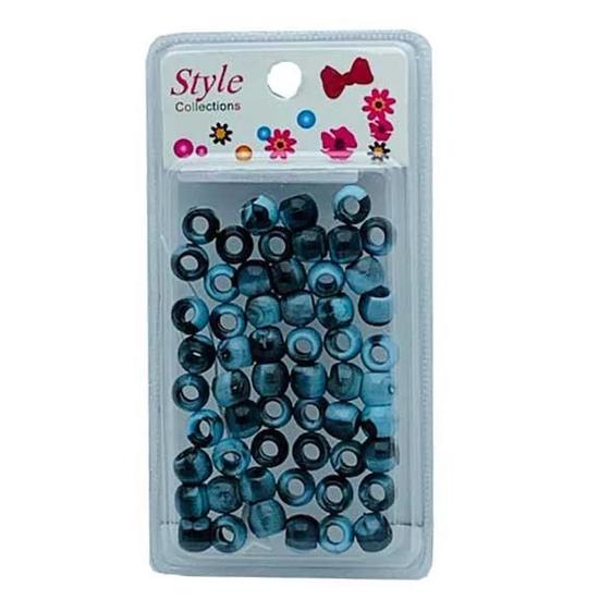 Beauty Collection Style Collection Pattern Beads BD012 Black & Light Blue