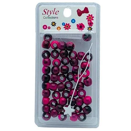 Beauty Collection Style Collection Pattern Beads BD012 Black & Pink