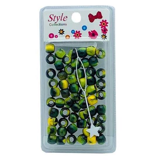 Beauty Collection Style Collection Pattern Beads BD012 Green & Yellow