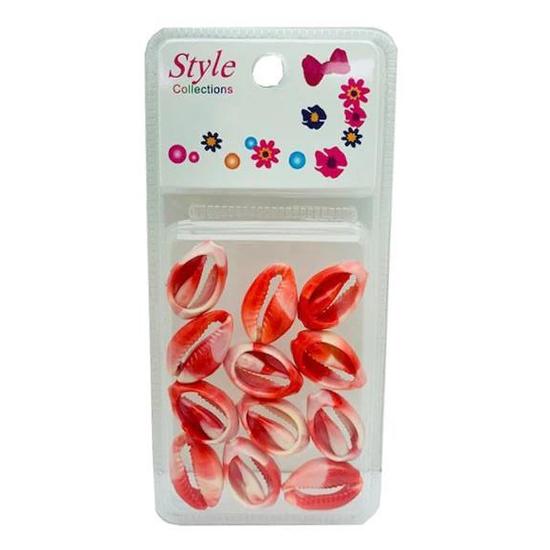 Beauty Collection Style Collection Shell Coloured Beads BD016R RED