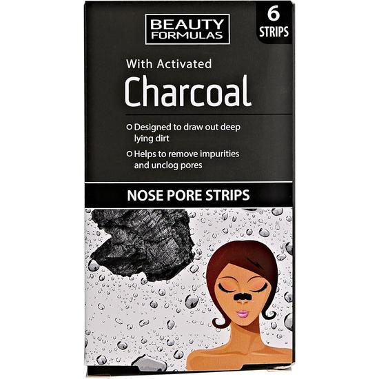 Beauty Formulas Charcoal Nose Pore Strips 6 Strips