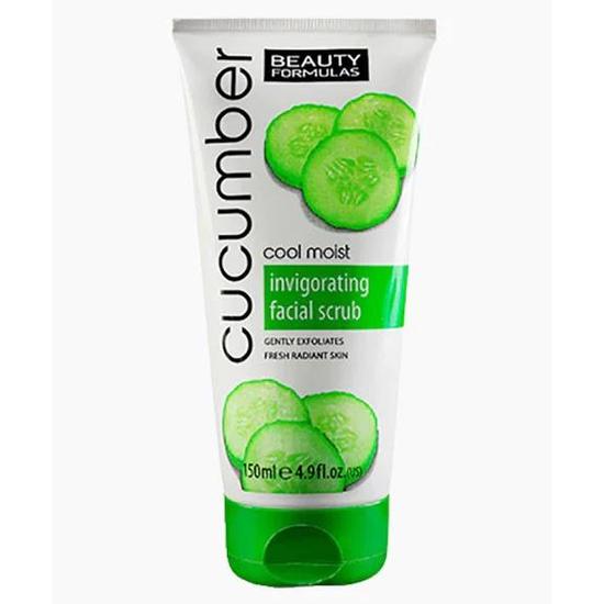 Beauty Formulas Cool Moist Cucumber Invigorating Facial Scrub 150ml