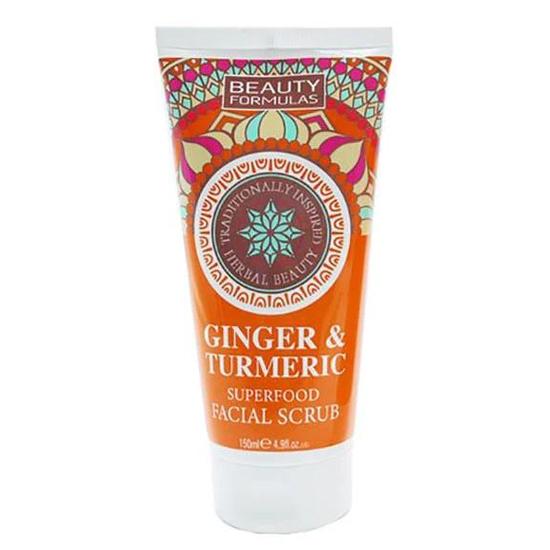 Beauty Formulas Ginger & Turmeric Superfood Facial Scrub 150ml