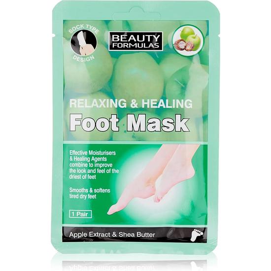 Beauty Formulas Relaxing & Healing Foot Mask 1 Pair