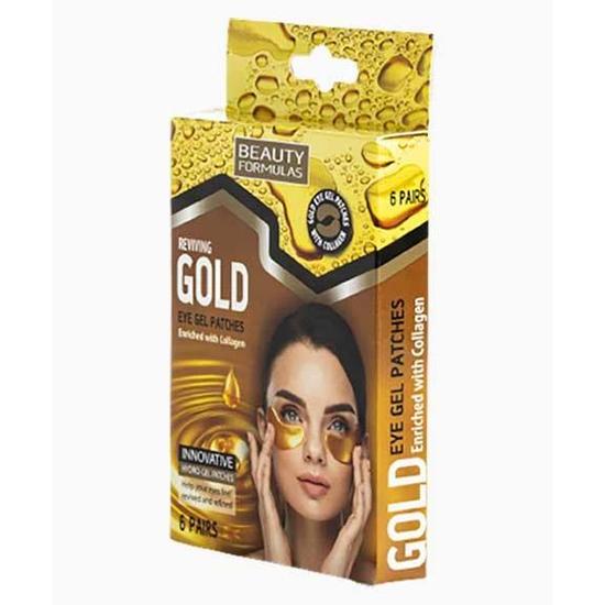 Beauty Formulas Reviving Gold Eye Gel Patches Gold 6Pairs