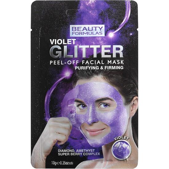 Beauty Formulas Violet Glitter Peel Off Facial Mask