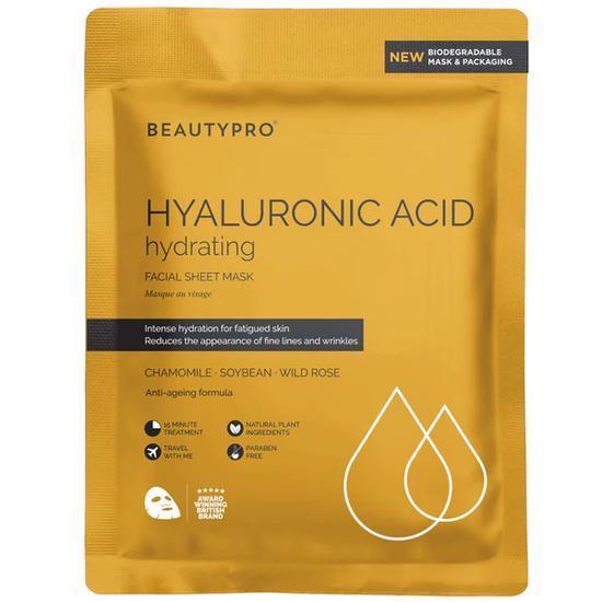 BeautyPro Hyaluronic Acid Gold Foil Mask 25ml