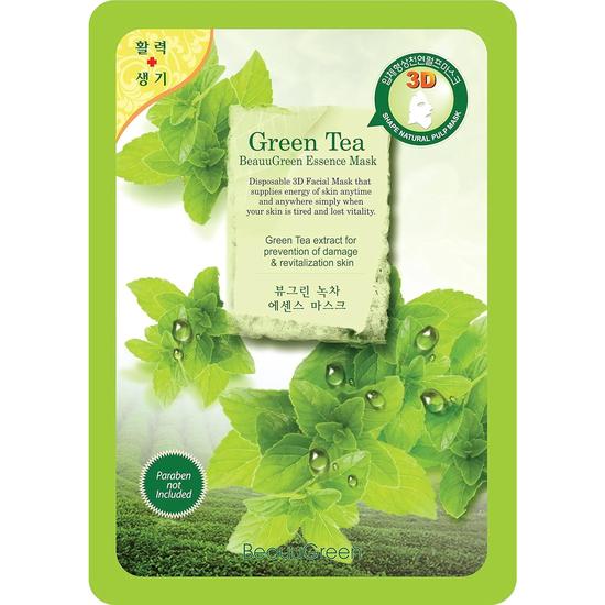 Beauugreen Green Tea 3d Essence Mask