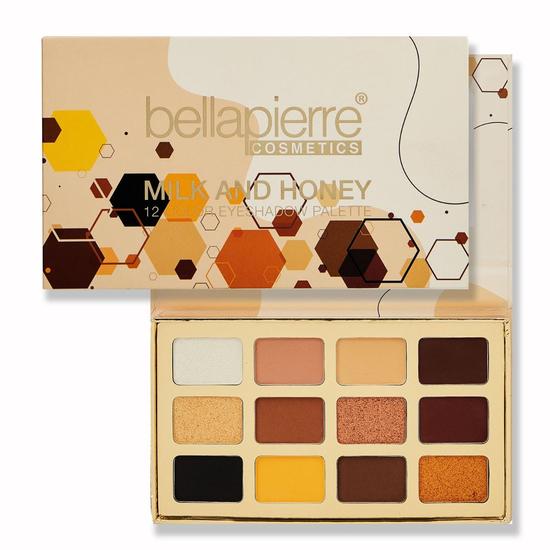 Bellápierre Cosmetics 12 Colour Eyeshadow Palette Milk & Honey