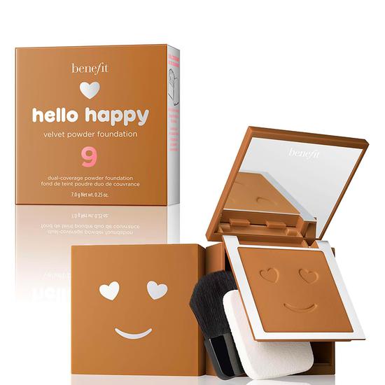 Benefit Hello Happy Velvet Powder Foundation 09 Deep Neutral