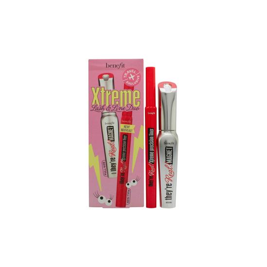 Benefit They're Real Gift Set 0.35ml Xtreme Precision Black Eyeliner + 8.5g Magnet Mascara N65 Black