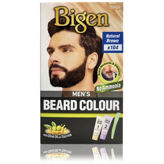 Bigen Mens Beard Colour Natural Brown B104