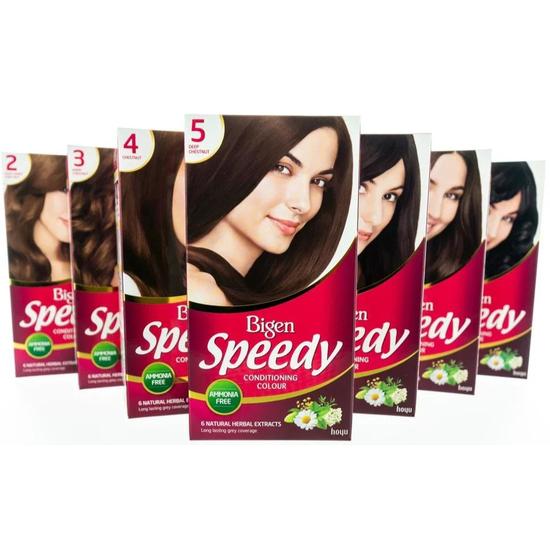 Bigen Speedy Conditioning Hair Colour 5 Deep Chestnut