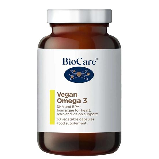 BioCare Vegan Omega 3 Algal DHA & EPA 60 Capsules