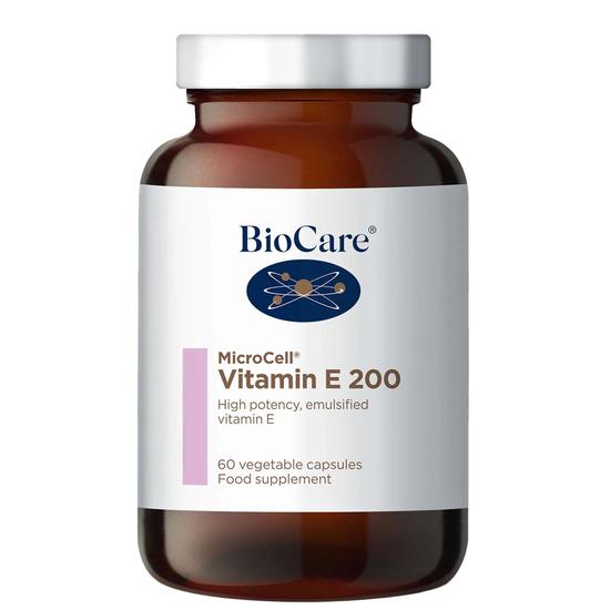 BioCare MicroCell Vitamin E 200iu 60 Capsules