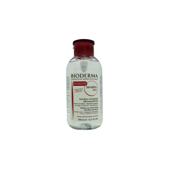 Bioderma Sensibio H2o Makeup Removing Micelle Solution With Pump 500ml