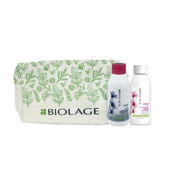 Biolage Colorlast Purple Mini Duo In Drawstring Bag