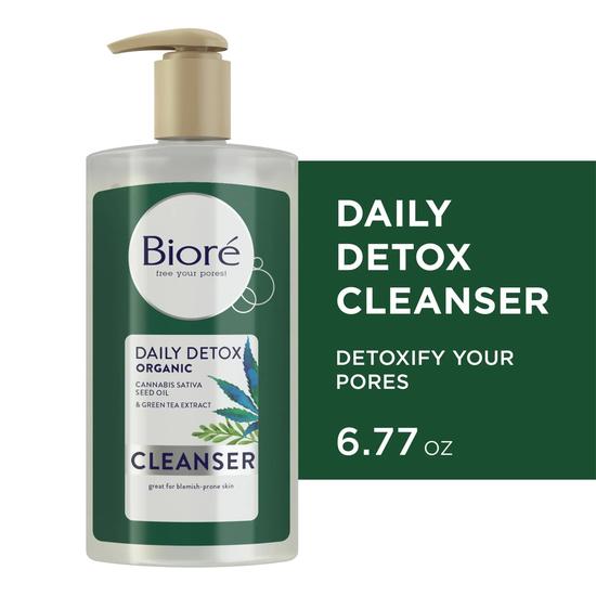 Bioré Daily Detox Organic Cannabis Sativa Seed Oil Cleanser 200ml