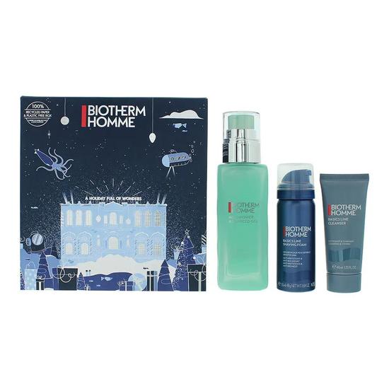 Biotherm Homme Aqua Power Gift Set: Cleansing Gel 40ml Shaving Foam 50ml Ultra-Moisturising Strengthening Gel 75ml 3 Piece