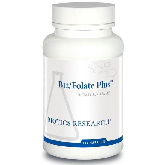 Biotics Research B12/Folate Plus Capsules 100 Capsules