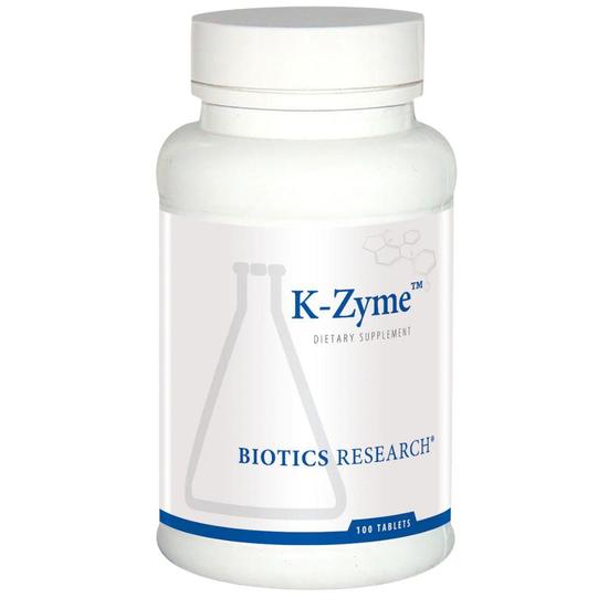 Biotics Research K-Zyme Potassium Tablets 100 Tablets