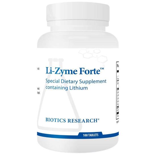 Biotics Research Li-Zyme Forte Tablets 100 Tablets