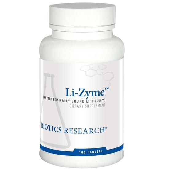 Biotics Research Li-Zyme Lithium Tablets 100 Tablets