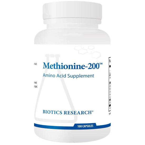 Biotics Research Methionine-200 Capsules 100 Capsules